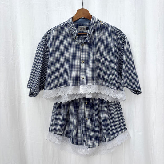 Ensemble Vichy Bleu