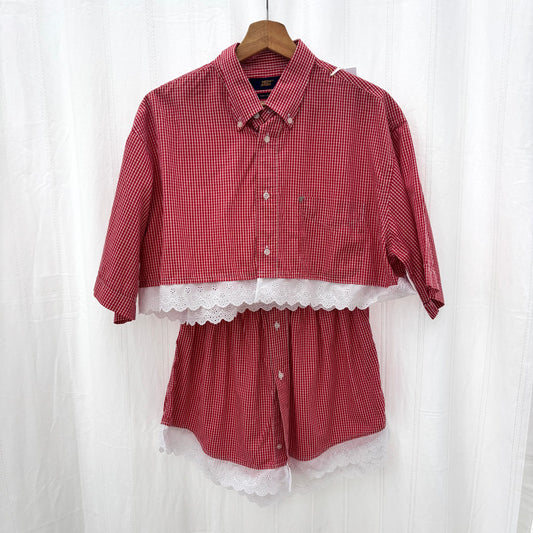 Ensemble Carreaux Rouge