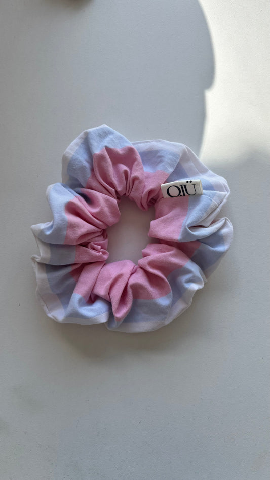 Chouchou Rayé Bleu et Rose