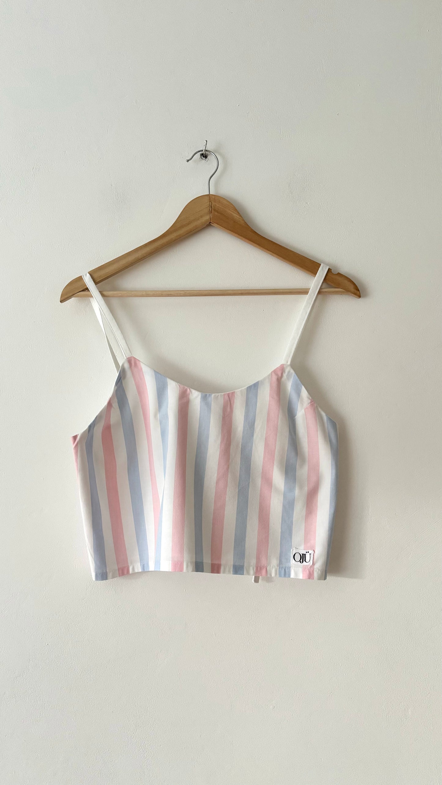 Top Bretelles Rayé Rose et Bleu - Taille XS