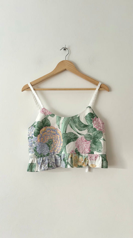 Top Bretelles Fleurs - Taille XS