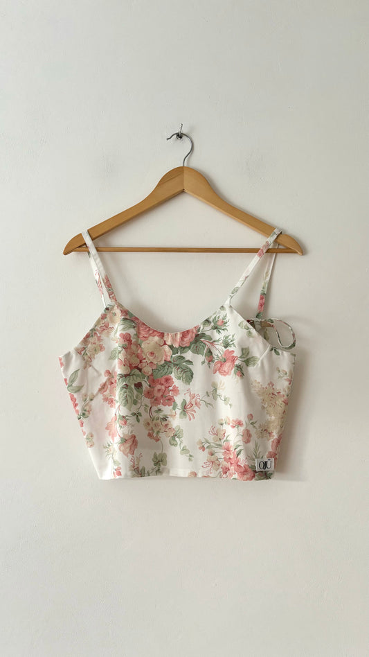 Top Bretelles Fleurs - Taille S